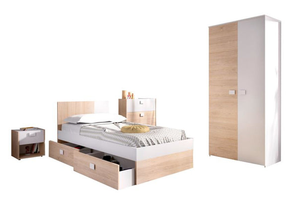 CAMA 2 gyerekszoba összeállítás, natúr/fehér -  - 0