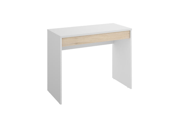 TOK íróasztal, 89,5x74,2x49,8, fehér/természetes -  - 0