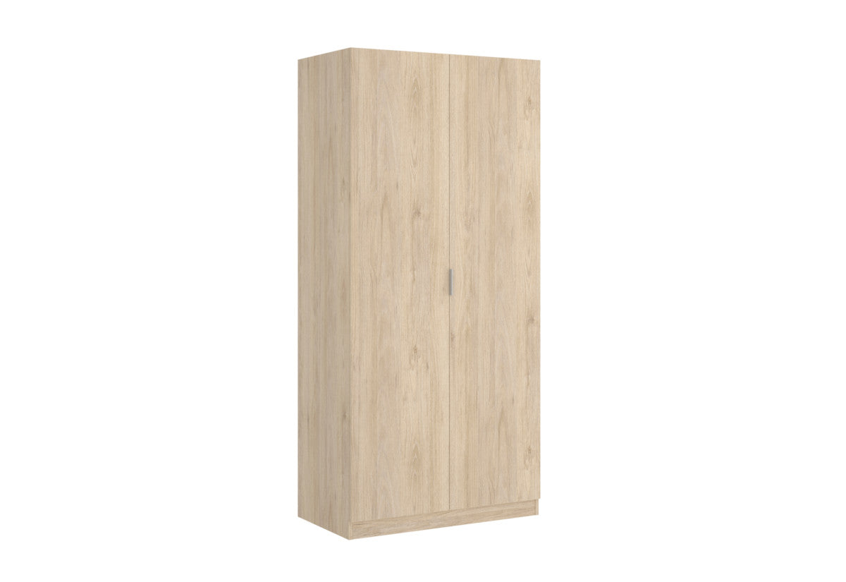 ESSEN ruhásszekrény, 81x184x52, barna -  - 0