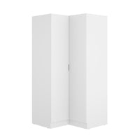 ESSEN nyitott sarokszekrény, 91x184x93, fehér -  - 0