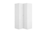 ESSEN nyitott sarokszekrény, 91x184x93, fehér -  - 0