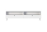 DEMONA TV asztal, 200x58x40, fehér -  - 0