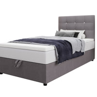KING P kárpitozott boxspring ágy + fedőmatrac, 80x200, cosmic 160 -  - 0