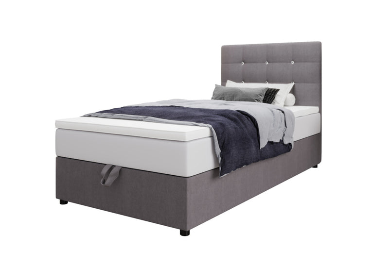 KING P kárpitozott boxspring ágy + fedőmatrac, 80x200, cosmic 160 -  - 0