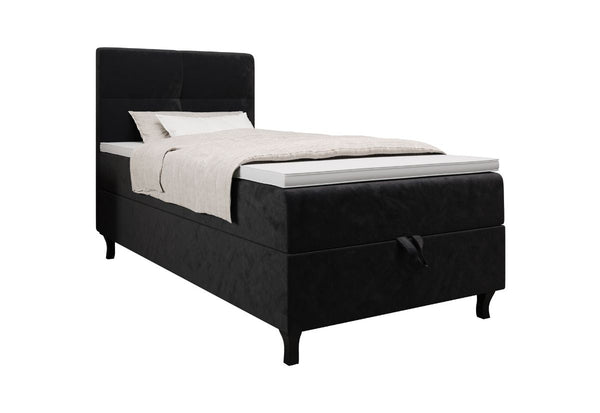 TIKKA kárpitozott boxspring ágy, 80x200, monolith 97 -  - 0