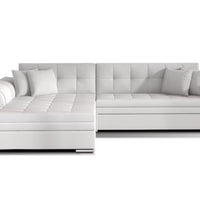 PALERMO ágyazható sarok ülőgarnitúra, 294x80x196 cm, soft 017/white, balos -  - 0