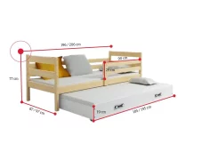 Dětská postel RAFAL 2 + matrace + rošt ZDARMA