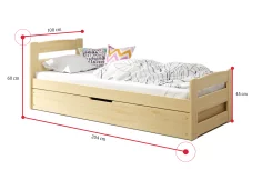 Dětská postel ARDENT + matrace + rošt ZDARMA
