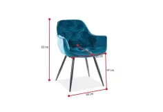 Jídelní židle BERRY Velvet