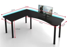 Počítačový rohový stůl MOOD L