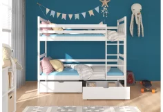 Dětská patrová postel PANDA + matrace