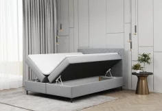 Čalouněná postel boxspring BALTICO + topper