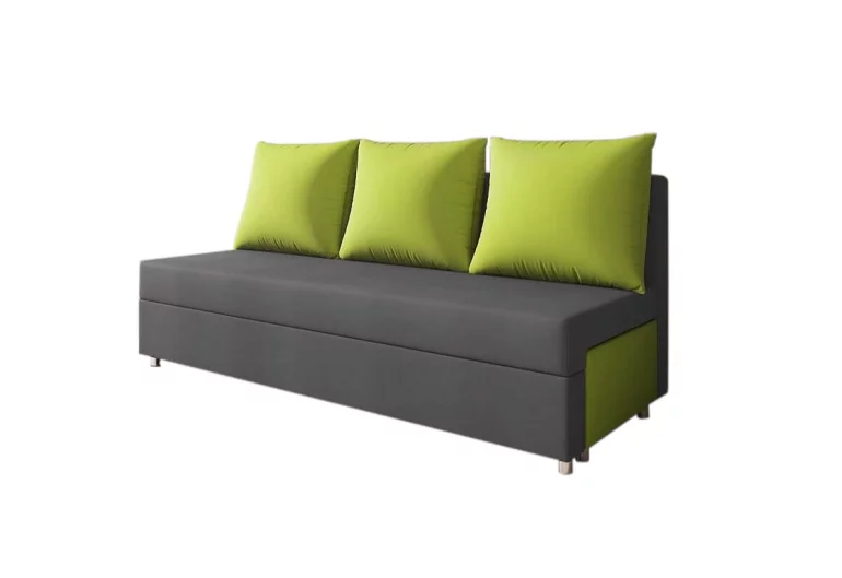 LISA kanapé, szürke+zöld (alova 48/alova 42)