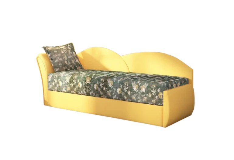 RICCARDO kinyitható kanapé, 200x80x75 cm, rose + sárga (rose 21/alova 41), balos