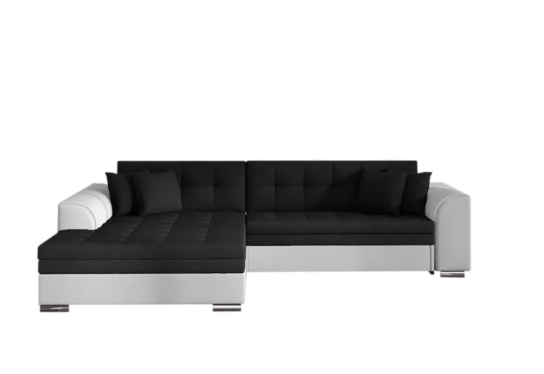 PALERMO ágyazható sarok ülőgarnitúra, 294x80x196 cm, jasmine 100/soft 017 white, balos