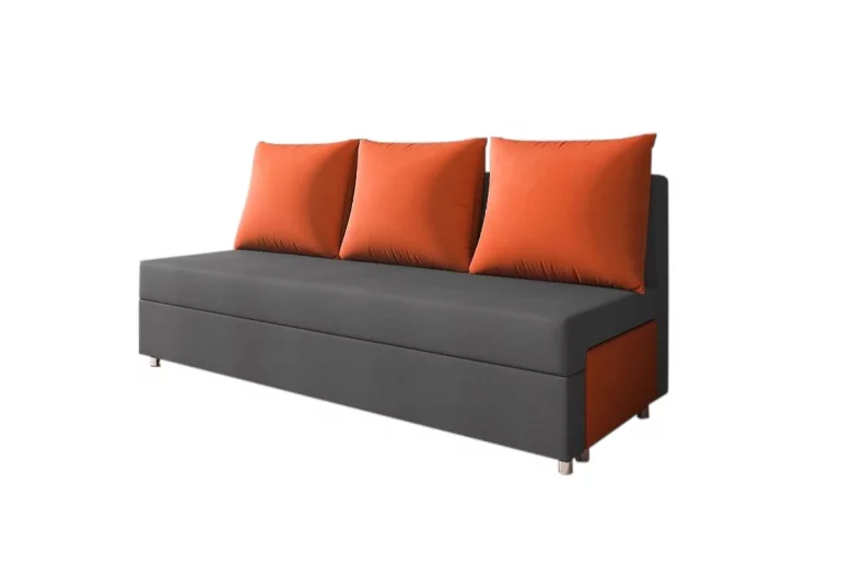 LISA kanapé, szürke/narancs (alova 48/alova 50)