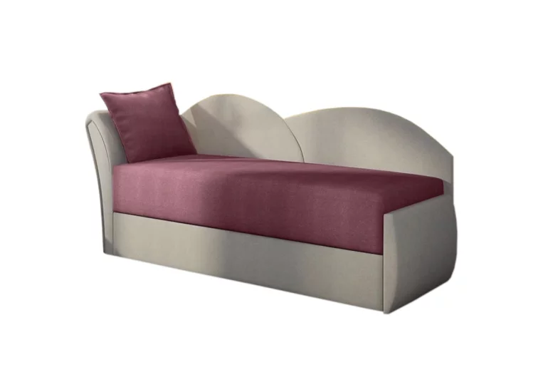 RICCARDO kinyitható kanapé, 200x80x75 cm, lila/szürke, balos