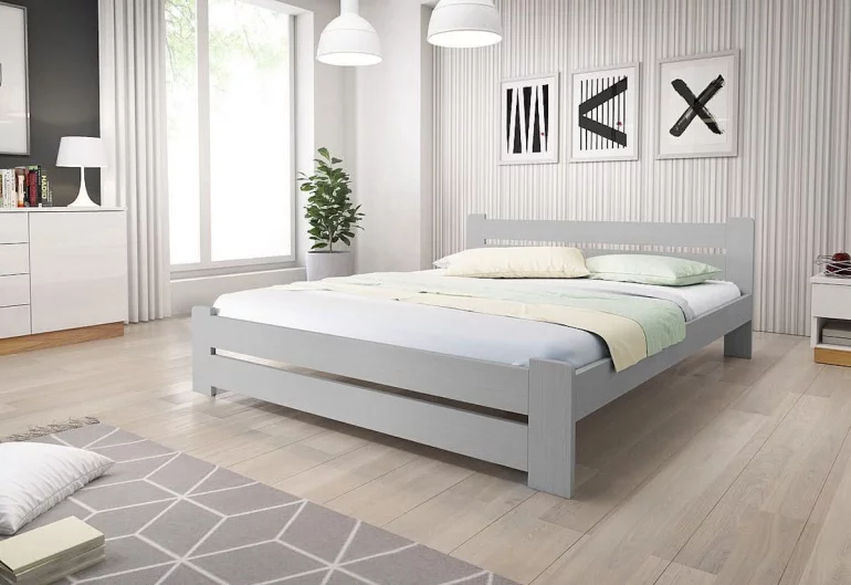 HEUREKA 2 tömörfa ágy + matrac + ágyrács AJÁNDÉK, 120x200 cm