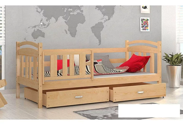 Dřevěná dětská postel KRISTY + matrace + rošt ZDARMA