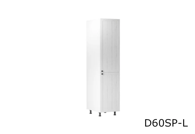 LORIENT D60R magas konyhaszekrény, 60x212x58, fehér/fenyő Andersen, bal