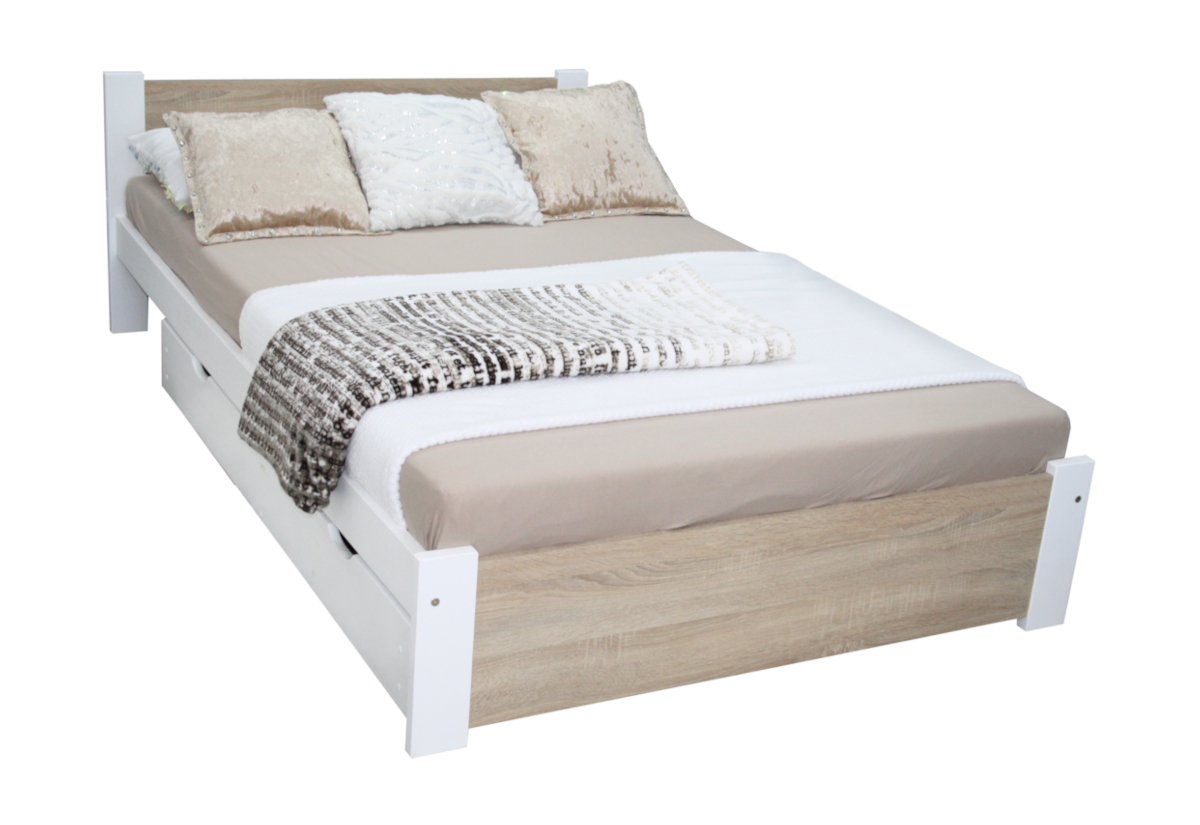 LAPIS ágy + matrac + ágyrács AJÁNDÉK, 120x200, sonoma