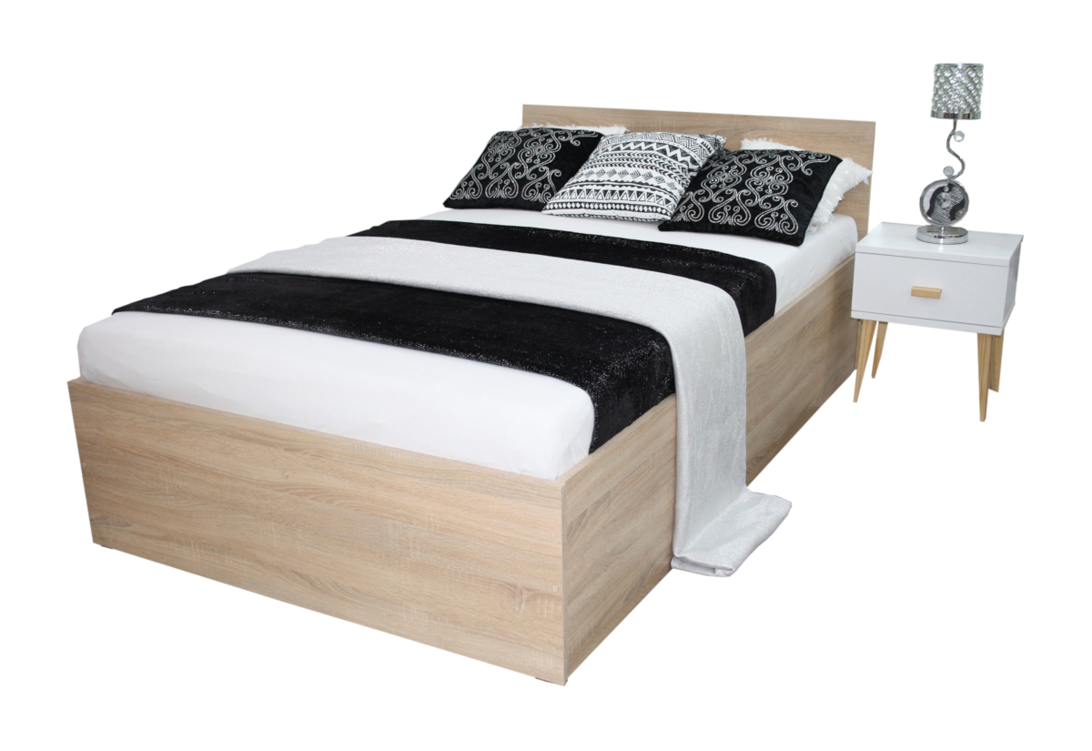 EBONY + matrac ágy + ágyrács AJÁNDÉK, 90x200, fehér