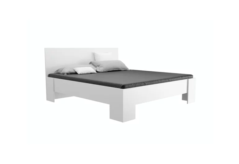 FORTE ágy + matrac, 180x200, fehér