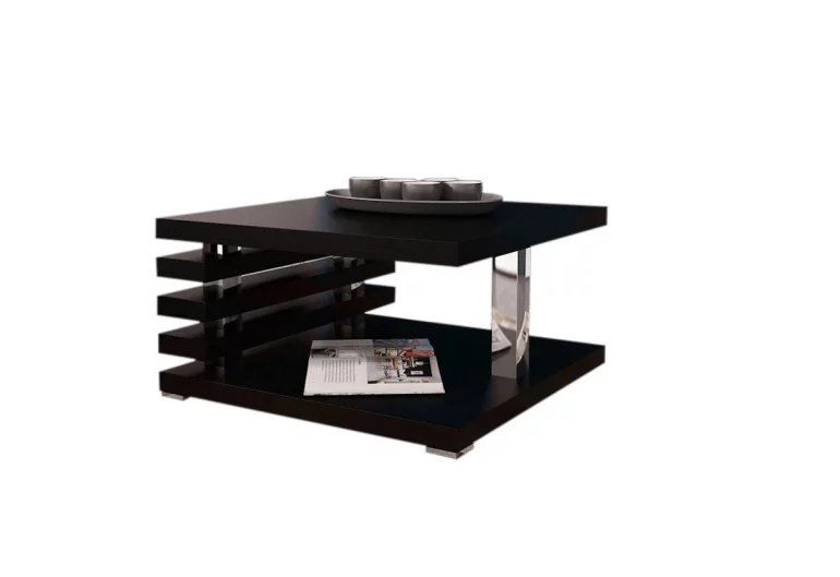 GUIDE dohányzóasztal, 60x31x60 cm, fekete