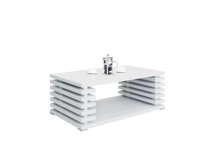 DOURO dohányzóasztal, 120x44x60 cm, fehér