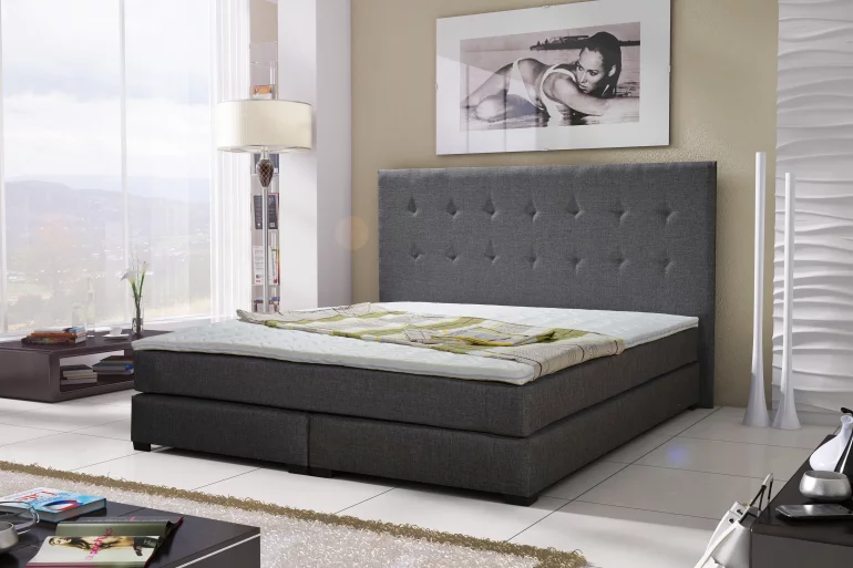 Luxus ÁGY LOUIS + matrac + ágyrács , 160x200 cm, sawana 05