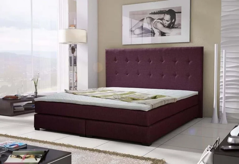 Luxus ÁGY LOUIS + matrac + ágyrács , 140x200 cm, sawana 70