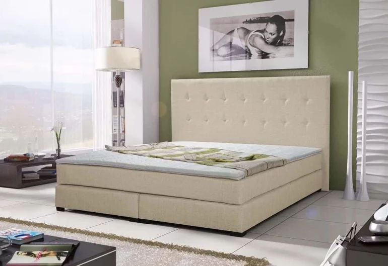 Luxus ÁGY LOUIS + matrac + ágyrács , 160x200 cm, sawana 01