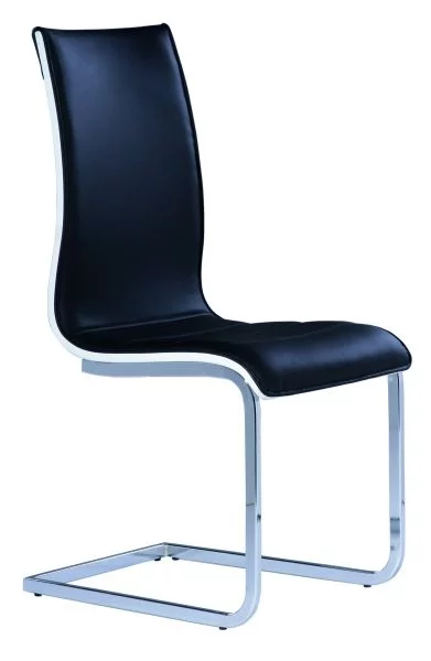 Židle HEAS H-133, 100x44x40, černá/bílý tyl