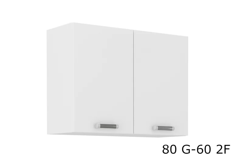 EPSILON 80 G-60 2F kétajtós felső konyhaszekrény, 80x60x31, fehér