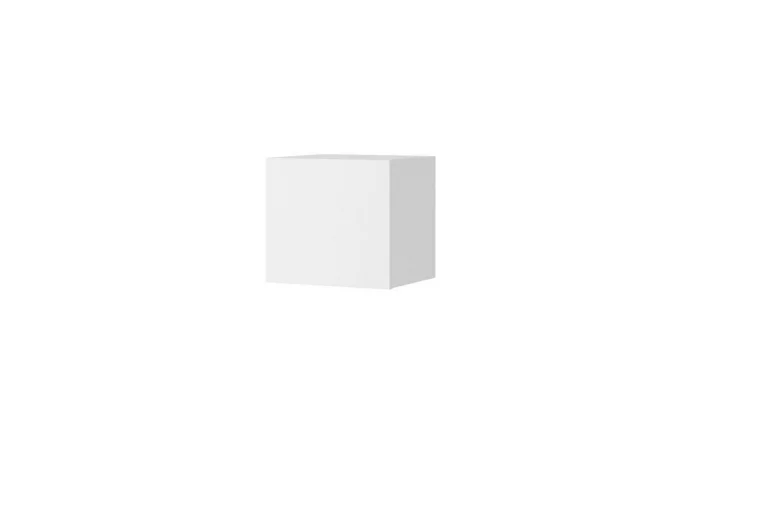KWADRAT BRINICA faliszekrény, 34x34x32, fehér/magasfényű fehér