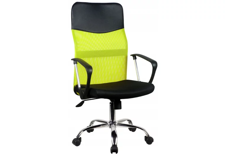 KORAD OCF-7 Irodai szék, 58x105-115x60, zöld/fekete