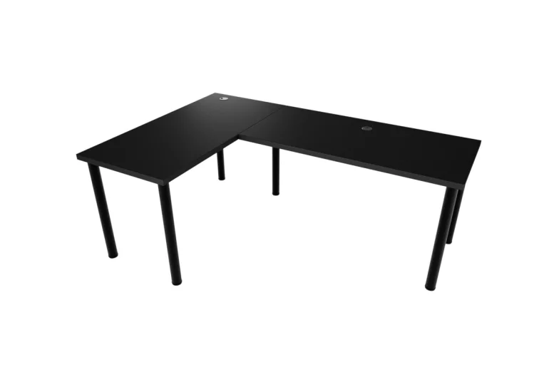 LOOK N sarok számítógépasztal, 200/135x73-76x65, fekete, bal